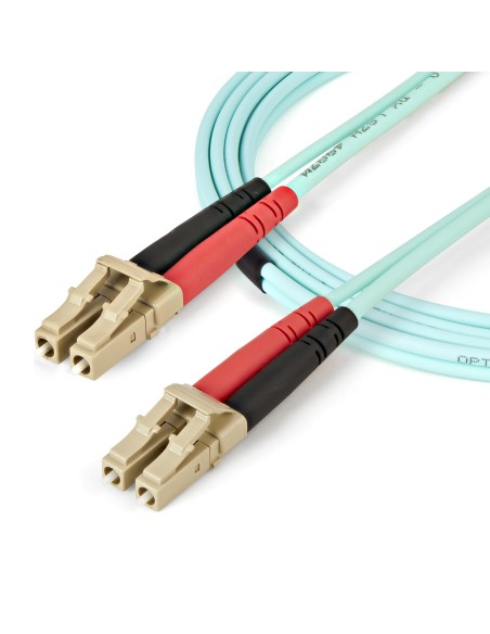 Cable de 10m de Fibra Óptica Dúplex Multimodo MTP(F)/PC a 4x LC/PC Multiconector OM3 - OFNP - Tipo A 8F - 50/125µm LOMMF - Rede